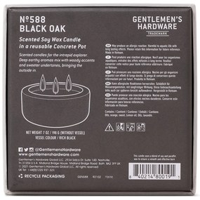 Zapachowa sojowa świeca czas palenia 40 h Black Oak – Gentlemen's Hardware