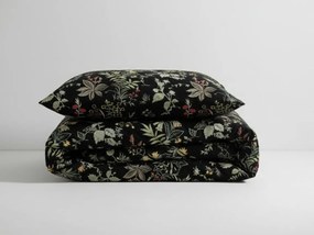 PrzytulneMieszkanie.pl PrzytulneMieszkanie.pl Pościel do łóżeczka z bawełny renforcé FLORWELLA czarna Rozmiar pościeli: 45 x 65 cm | 90 x 140 cm