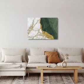 Obraz na szkle - Zielony marmur N⁰3 (70x50 cm)