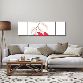 Obraz - Różowa abstrakcja kwiatowa N⁰2 (170x50 cm)