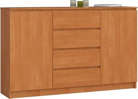 Komoda do biura z szufladami i pólkami olcha H9-P62