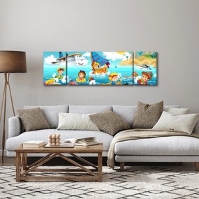Obraz - Dzień na plaży (170x50 cm)