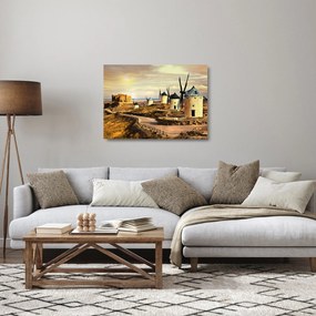 Obraz na szkle - Wiatraki (70x50 cm)