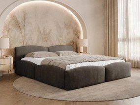 Łóżko tapicerowane Kiasta z pojemnikiem na pościel