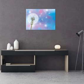 Obraz na szkle - Dmuchawiec na wietrze (70x50 cm)