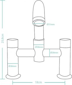 Rzymska bateria wannowa NEISSE