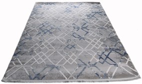 Dywan akrylowy 3 D Experience szaro-niebieski 80 cm x 150 cm