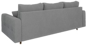 Szara sofa z materiału bouclé 210 cm Ariella – Ropez
