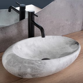 Umywalka nablatowa Rea Roxy C Stone L.GREY