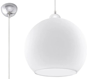 Okrągła szklana lampa wisząca LED G0-R36