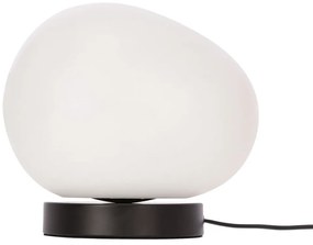 Czarno-biała lampa stołowa (wysokość 19 cm) Stones – Candellux Lighting