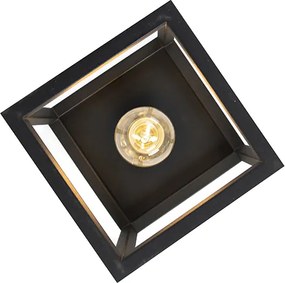 Inteligentna lampa sufitowa w stylu industrialnym czarna z WiFi A60 - Cage