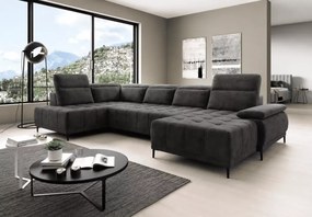 Nowoczesny narożnik Focus XL z elektrycznym siedziskiem i funkcją relax