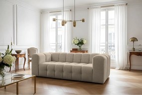 Sofa Baloo, 3-osobowa, do salonu, tkanina Moly, beż