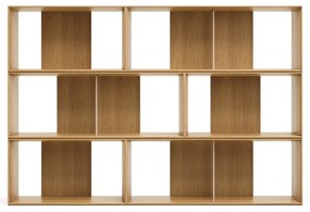 Modułowy system półek w dekorze dębu 6 szt. 168x114 cm Litto – Kave Home
