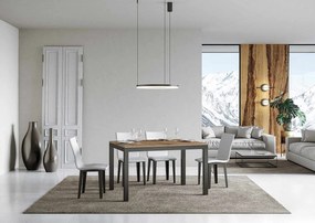 Stół rozkładany 120/224x90 cm Everyday Evolution dąb naturalny rama i nogi antracytowe