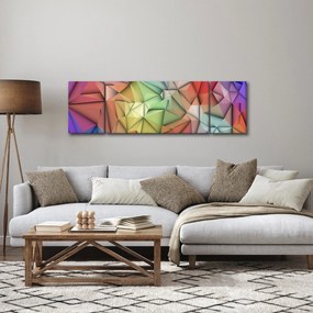Obraz - Abstrakcja wielokątna (170x50 cm)