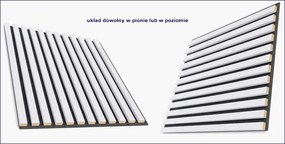 Panele akustyczne 6 szt. biały mat K5-A30