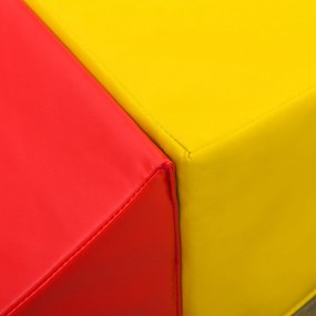 HOMCOM Miękkie klocki 4 klocki z pianki gigantyczne klocki sztuczna skóra kolorowe