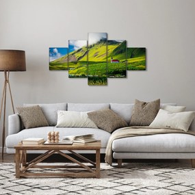 Obraz górskiego krajobrazu (125x70 cm)