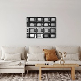 Obraz na szkle - Retro TV (70x50 cm)