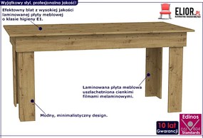 Duży stół dąb artisan - Destar 160x80