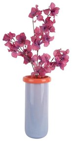 Fioletowy szklany wazon (wysokość 30,5 cm) Plegado – PT LIVING