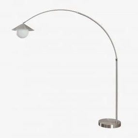 Lampa Podłogowa Z Żelaza Orvina Chrome - Sklum