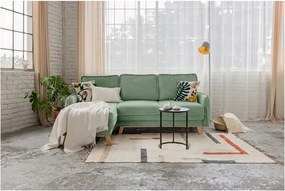 Jasnozielony sztruksowy rozkładany narożnik (strona zmienna) Tori – Bonami Selection