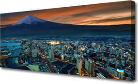 Obraz na płótnie Miasto u Podnóża Gór