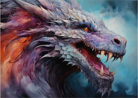 Obraz - Ilustracja przedstawiająca smoka (70x50 cm)