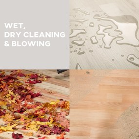 HOMCOM odkurzacz na mokro i sucho, na kółkach, potrójny system filtrów, 20 L zbiornik na kurz