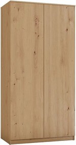 Szafa Malwa SD-90 | Dąb Artisan | 90x50x180 cm | Szafa z Systemem TIP-ON