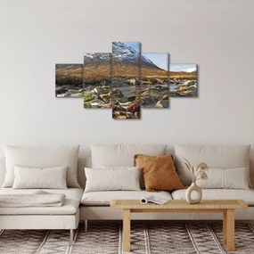 Obraz - Góra z rzeką (125x70 cm)