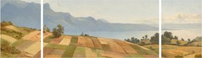 Obraz - Alexandre Calame, Swiss Landscape, reprodukcje (170x50 cm)