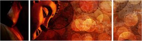 Obraz - Budda w odcieniach czerwieni (170x50 cm)
