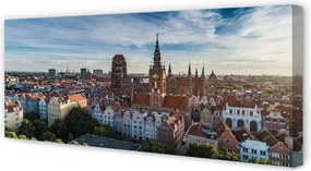 Zdjęcie na płótnie Panorama z Widokiem na Kościół Mariacki