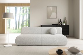 Masseno Sofa DELTA z funkcją spania i pojemnikiem na pościel, Rozkładana sofa - Jasnoszary, PUENTE 80