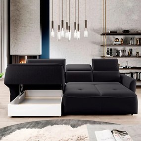 Narożnik MURILLO S Mini z elektryczną regulacją siedziska Lewostronny w tkaninie VOGUE 18 WERSAL