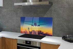 Panel nad Blat Kuchenny Samolot o Zachodzie Słońca