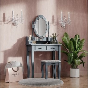 Stół do toalety szary 75x40x146.5 maggie