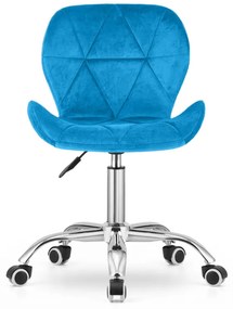 Królewskoniebieskie krzesło biurowe AVOLA VELVET