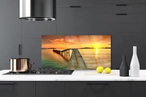 Panel Szklany do Kuchni Most Prowadzący ku Słońcu