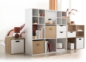 Regał na książki, 8 półek, MDF, 68x32x134 cm
