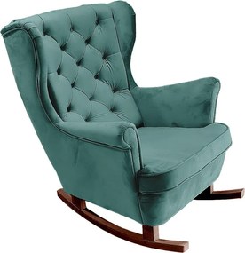 Fotel Relax z Tapicerowanym Siedzeniem i Podłokietnikami, Fotel TV 102x81x95cm Zielony_29854