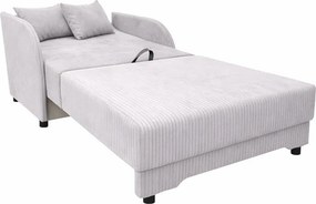 Masseno Sofa TIGO z funkcją spania i pojemnikiem na pościel, Rozkładana sofa - Beżowy, POSO 100