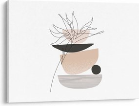 Obraz - Line art flowers N⁰1 (70x50 cm)