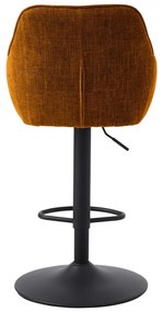 Pomarańczowe hokery zestaw 2 szt. (wysokość siedziska 69 cm) Avola – Unique Furniture