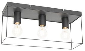 Minimalistyczna lampa sufitowa czarna 3-punktowa - Kodi Nowoczesny Oswietlenie wewnetrzne