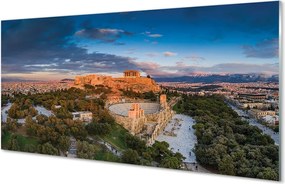 Szkło do Kuchni na Ścianę Architektura Antycznych Aten